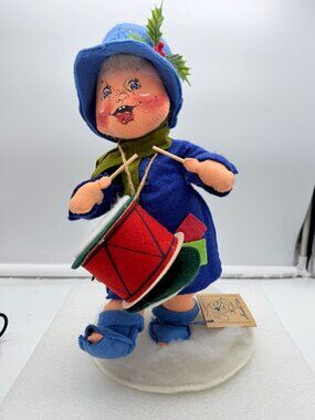 Vintage Annalee Mobilitee Doll Drummer Boy 12 Inch Christmas Decor